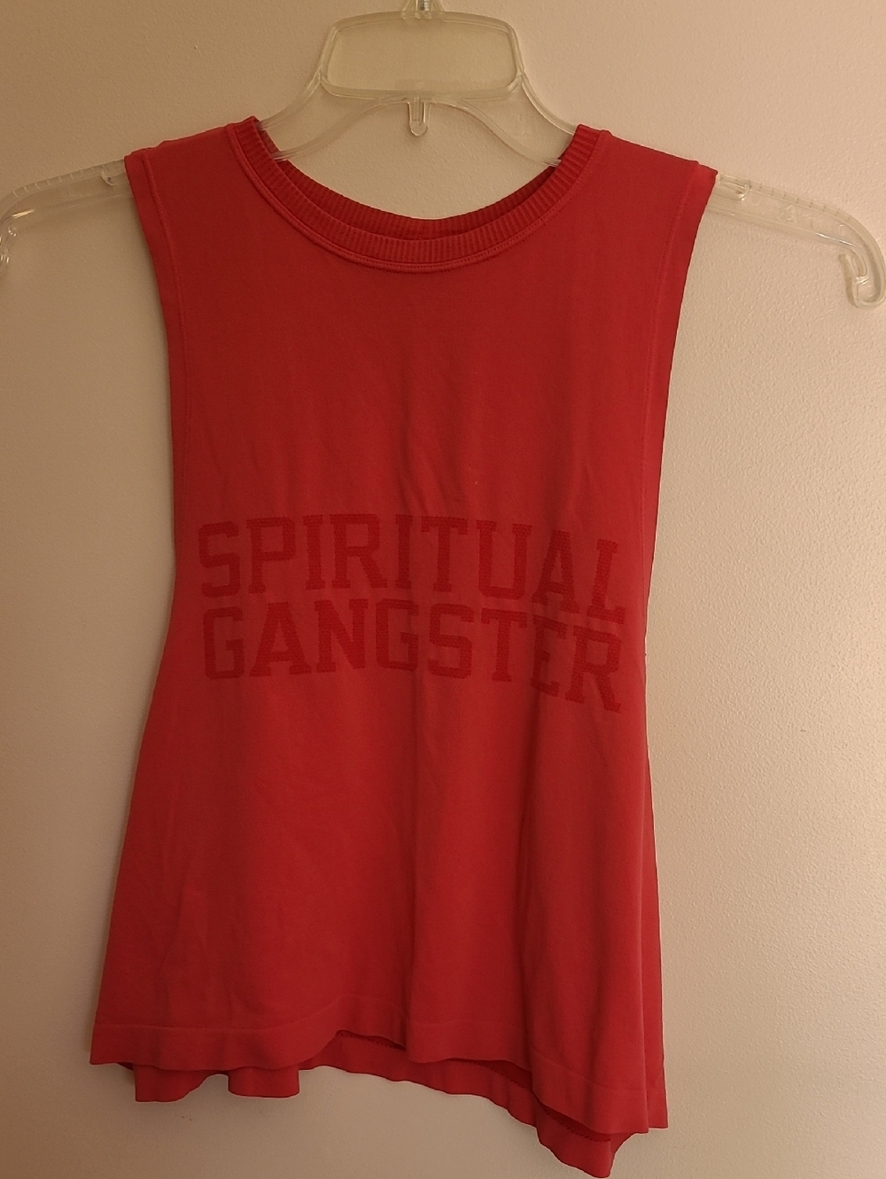Spiritual Gangster Red Logo Muscle Tank Top - Picture 2 of 5